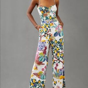Maeve Cutout linen jumpsuit